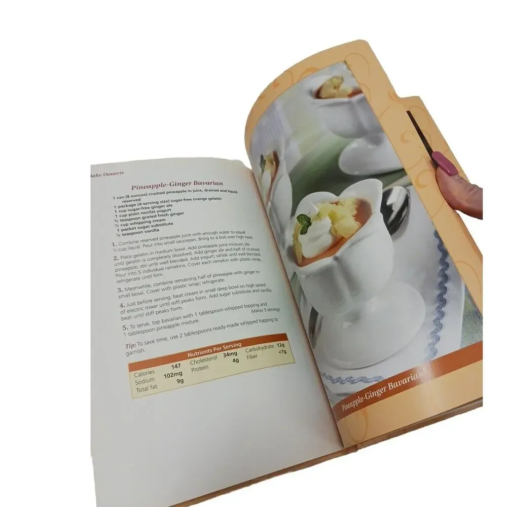 2 COOK BOOKS  Low Carb LOW-FAT MEALS Dessert Hardcover Healthy Easy Cooking